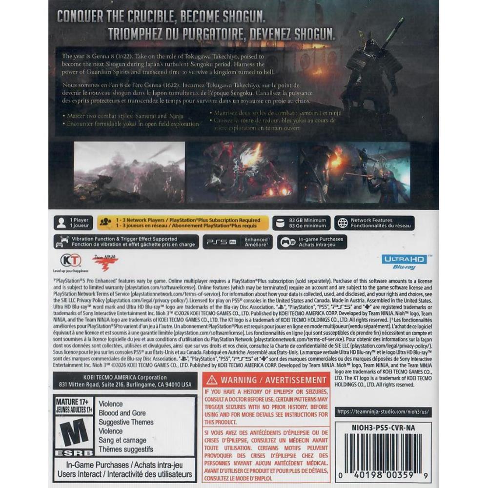 Nioh 3 - Ps5 (Novo)