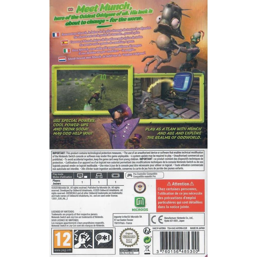 Oddworld Munch's Oddysee - Nintendo Switch (Novo) (Europeu)