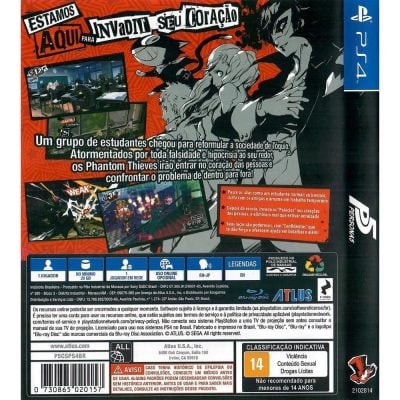 Persona 5 - Ps4 (Seminovo)