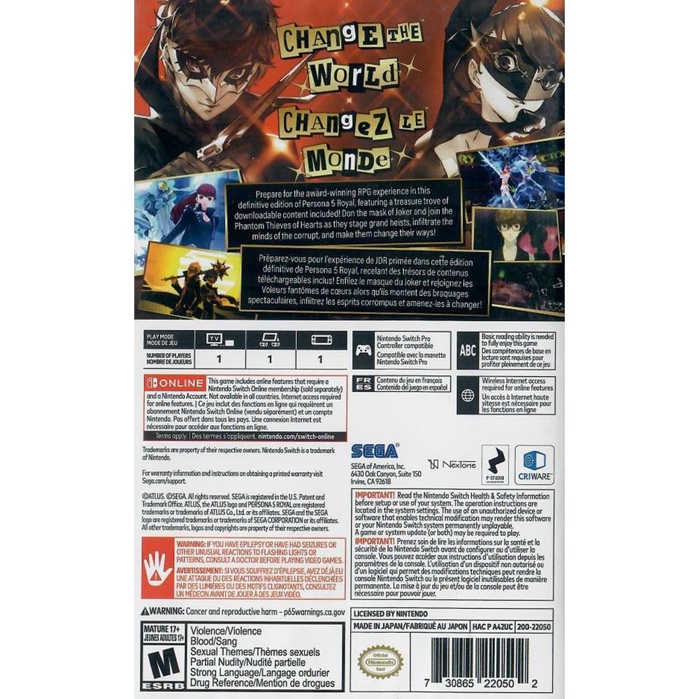 Persona 5 Royal - Nintendo Switch (Seminovo)