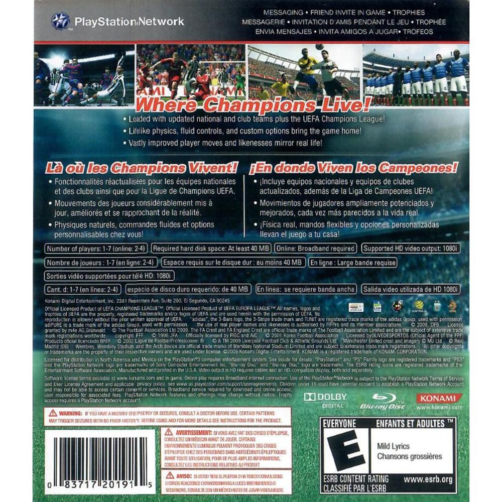 Pes 2010 - Ps3 (Usado)