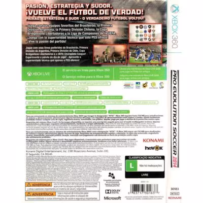 Pro Evolution Soccer (Pes) 2014 - Xbox 360 (Usado) (Trinco)