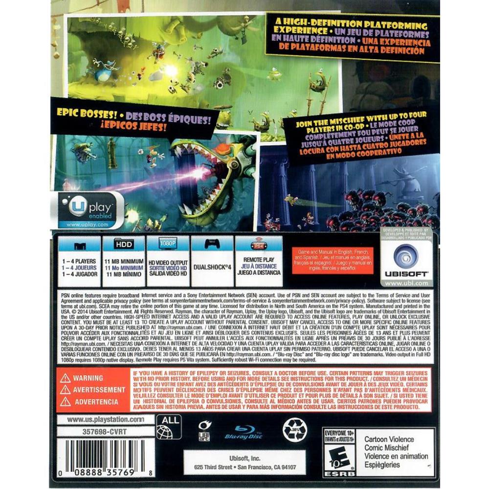 Rayman Legends - Ps4 (Usado) (Sem Manual)