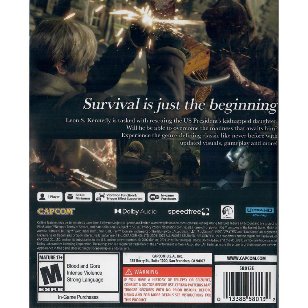Resident Evil 4 Remake - Ps5 (Novo)