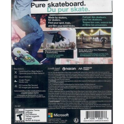Session Skate Sim - Xbox Series X/Xbox One (Novo)