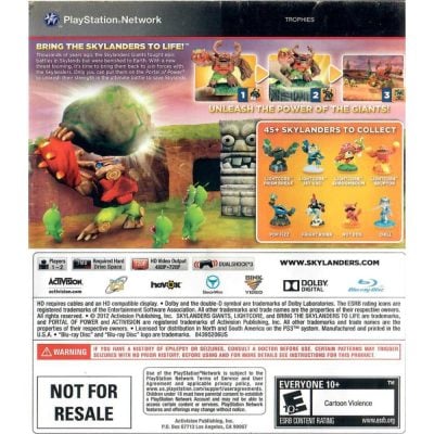 Skylanders Giants - Ps3 (Usado) (Somente Jogo)
