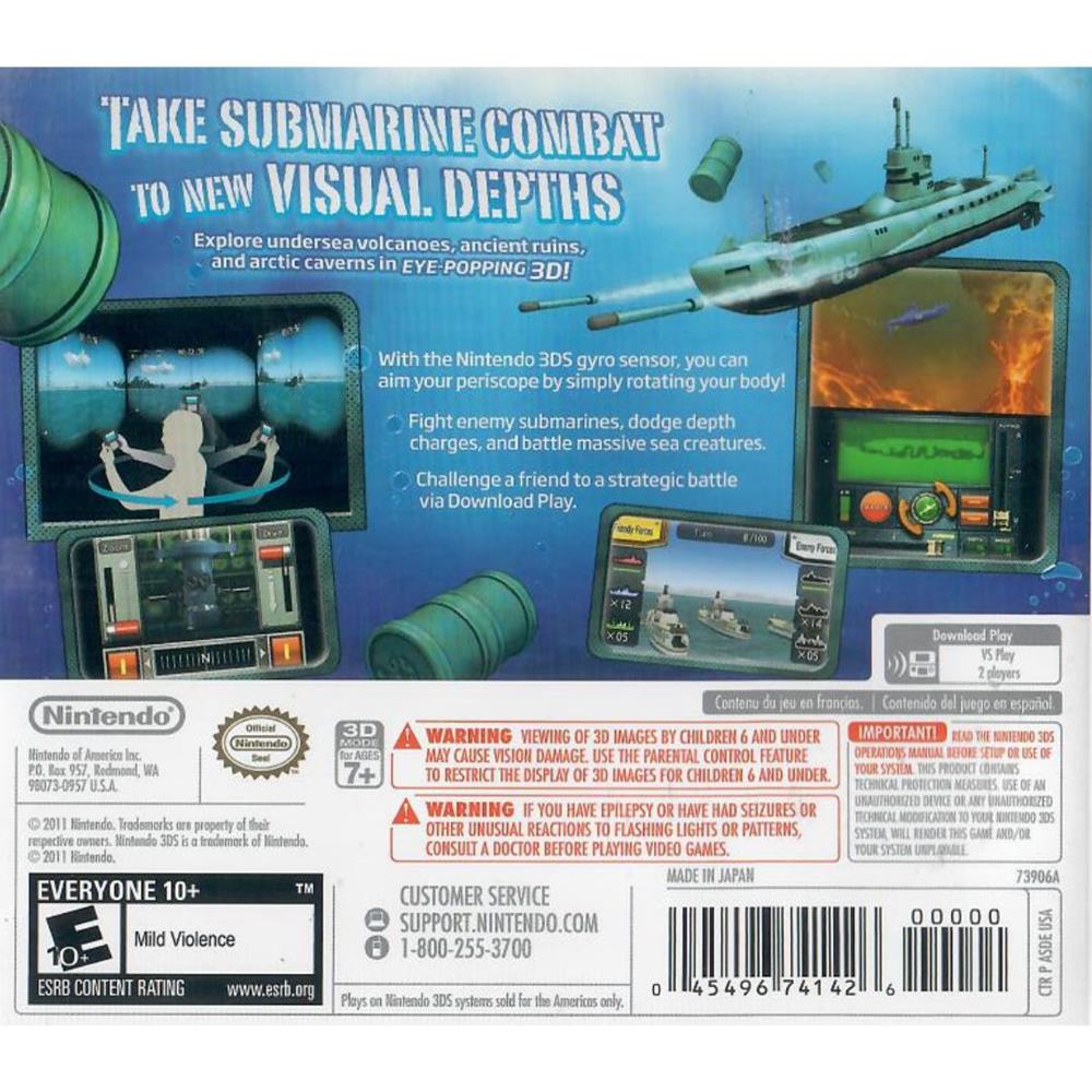 Steel Diver - Nintendo 3Ds (Novo)