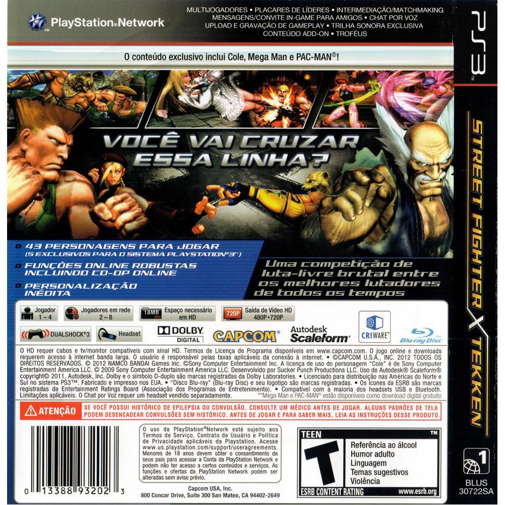 Street Fighter Vs Tekken - Ps3 (Usado) (Sem Manual)