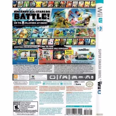 Super Smash Bros For Wii U - Nintendo Wii U (Usado) (Mancha) (Com Luva)