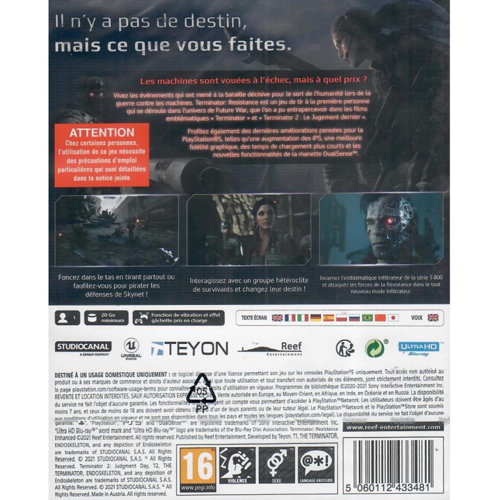 Terminator Resistance Enhanced - Ps5 (Novo) (Europeu)