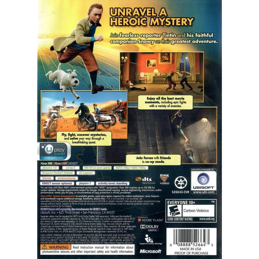 The Adventures Of Tintin The Game - Xbox 360 (Usado) (Trinco)