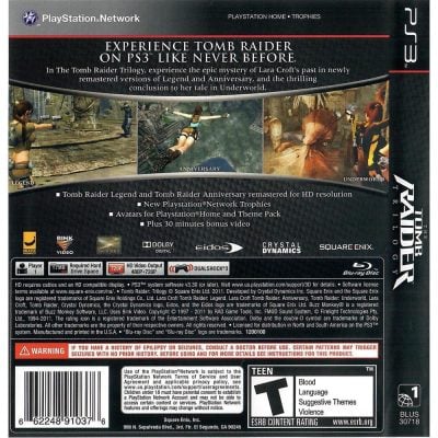 The Tomb Raider Trilogy - Ps3 (Usado)