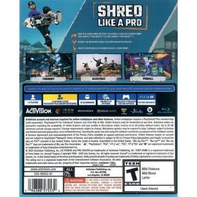 Tony Hawk's Pro Skater 3+4 - Ps4 (Seminovo)