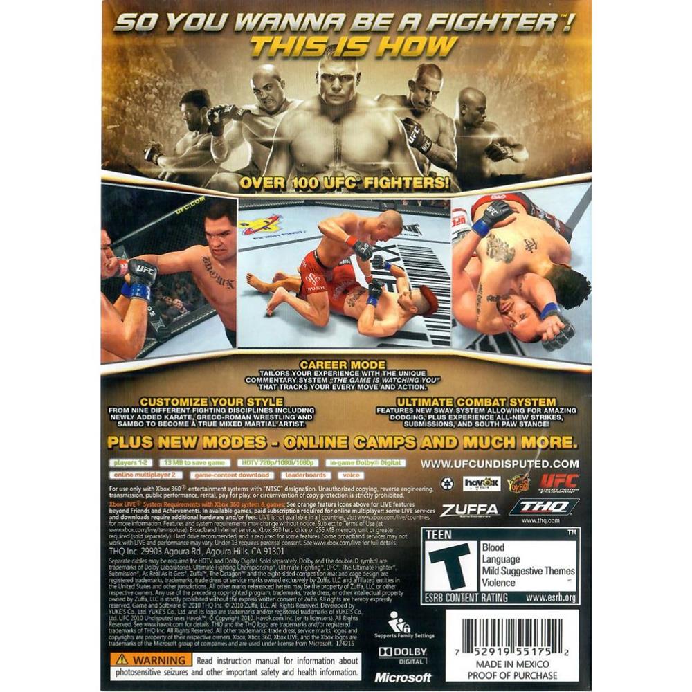 Ufc Undisputed 2010 - Ps3 (Usado)
