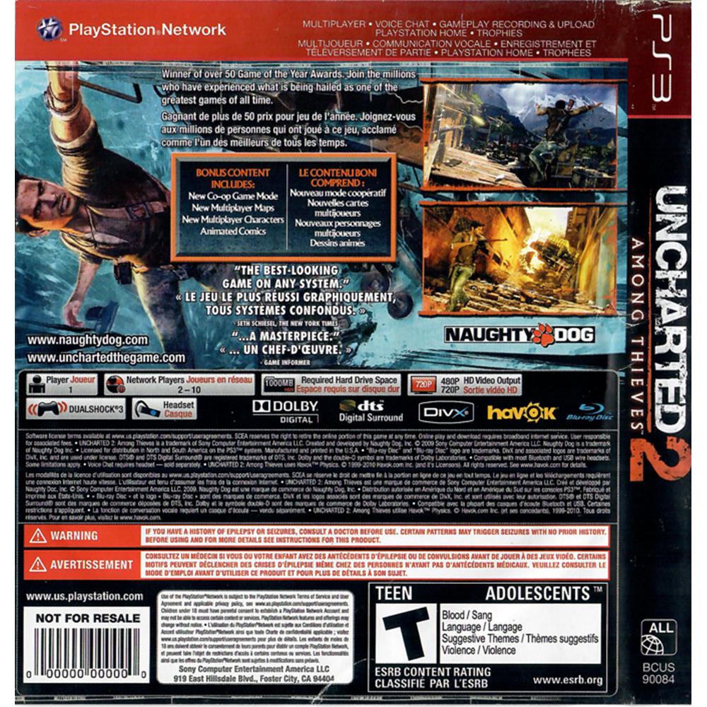 Uncharted 2 Among Thieves Goty - Ps3 (Greatest Hits) (Usado)