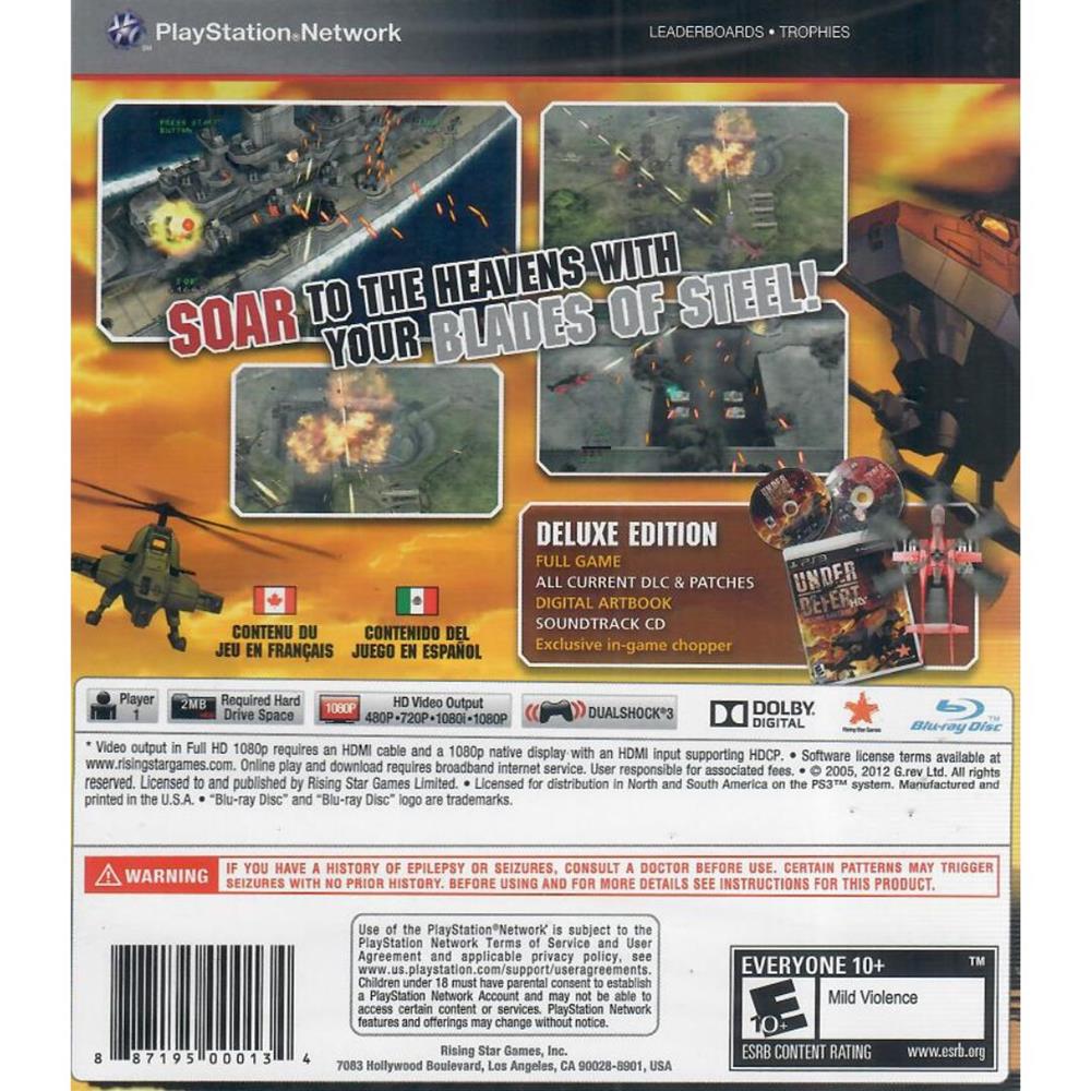 Under Defear Hd Deluxe Edition - Ps3 (Novo)