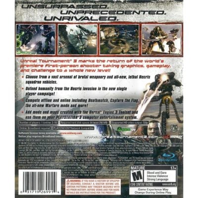 Unreal Tournament 3 - Ps3 (Usado)