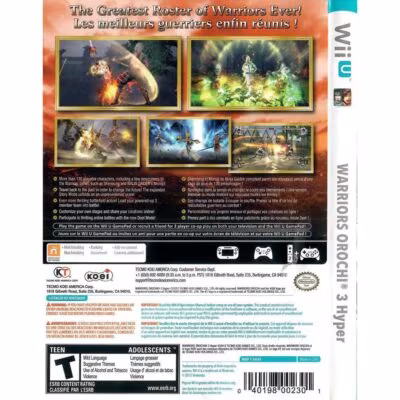 Warriors 3 Orochi Hyper - Nintendo Wii U (Usado) (Mancha No Disco)