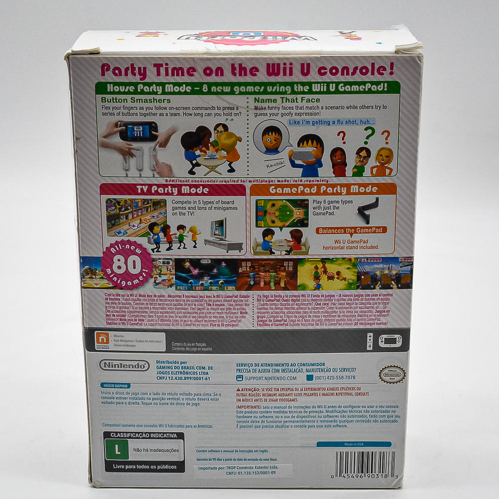 Wii Party U Bundle - Nintendo Wi U (Inclui Wii Remote) (Seminovo)
