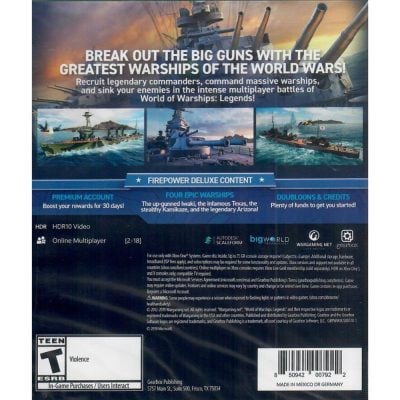 World Of Warships Legends Firepower Deluxe Edition - Xbox One (Novo)