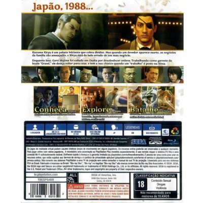 Yakuza Zero - Ps4 (Seminovo)