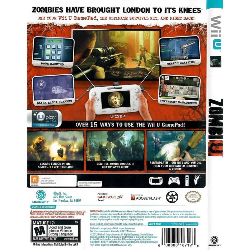 Zombiu - Nintendo Wii U (Usado) (Mancha)