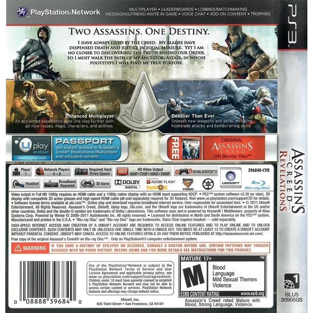 Assassins Creed Revelations Signature Edition - Ps3 (Usado)