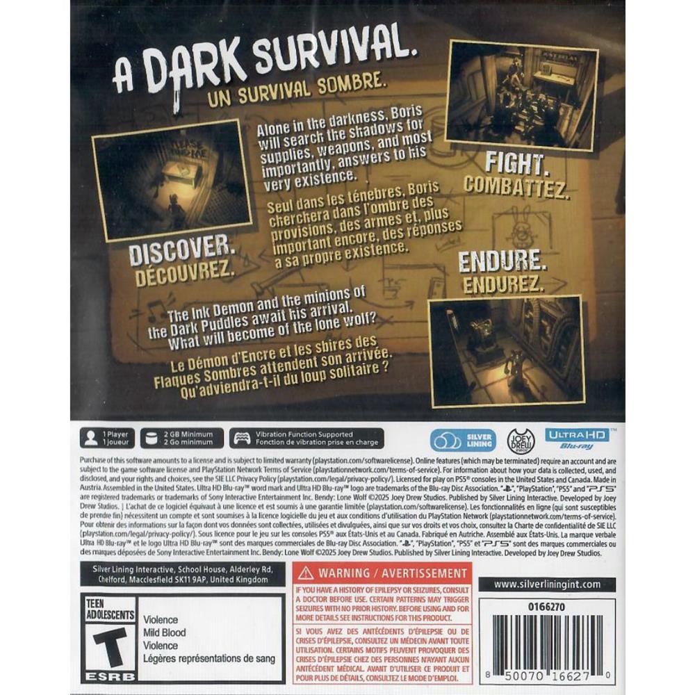 Bendy Lone Wolf - Ps5 (Novo)