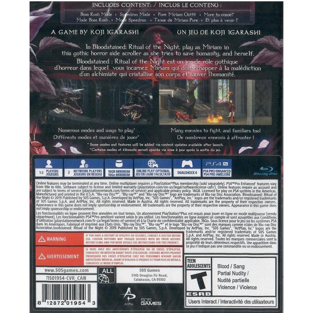 Bloodstained Ritual Of The Night - Ps4 (Novo)