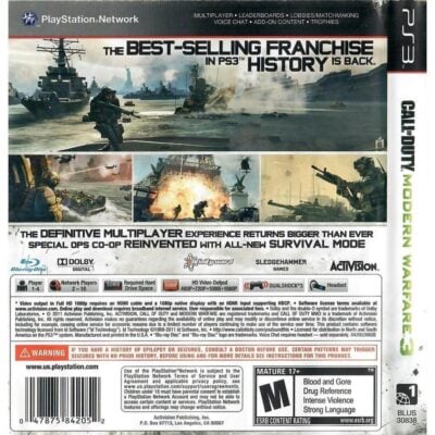 Call Of Duty Modern Warfare 3 - Ps3 (Usado)