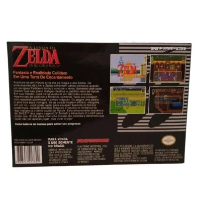 Cartucho Repro The Legend Of Zelda A Link To The Past - Snes (Com Caixa E Manual) (Seminovo)