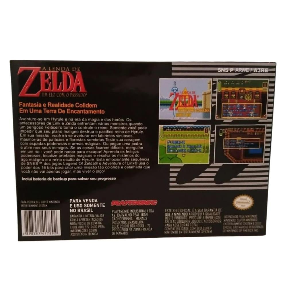 Cartucho Repro The Legend Of Zelda A Link To The Past - Snes (Com Caixa E Manual) (Seminovo)