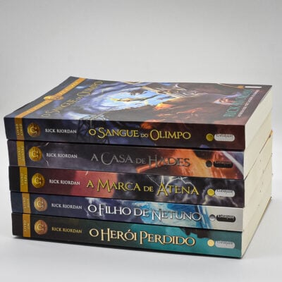 Coleção Livros Os Herois Do Olimpo - A Série Completa (Com 5 Livros) (3 Livros Com Mancha Do Lado) (Usado)