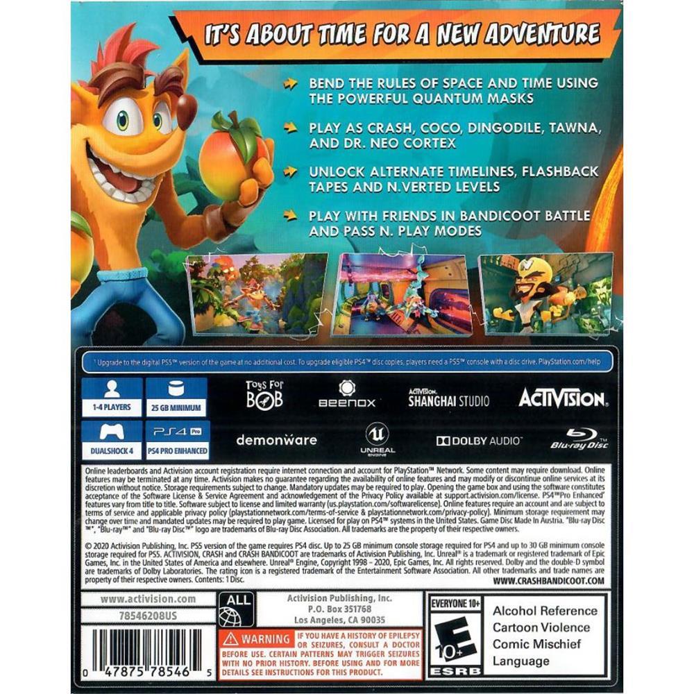 Crash Bandicoot 4: Its About Time - Ps4 (Novo)
