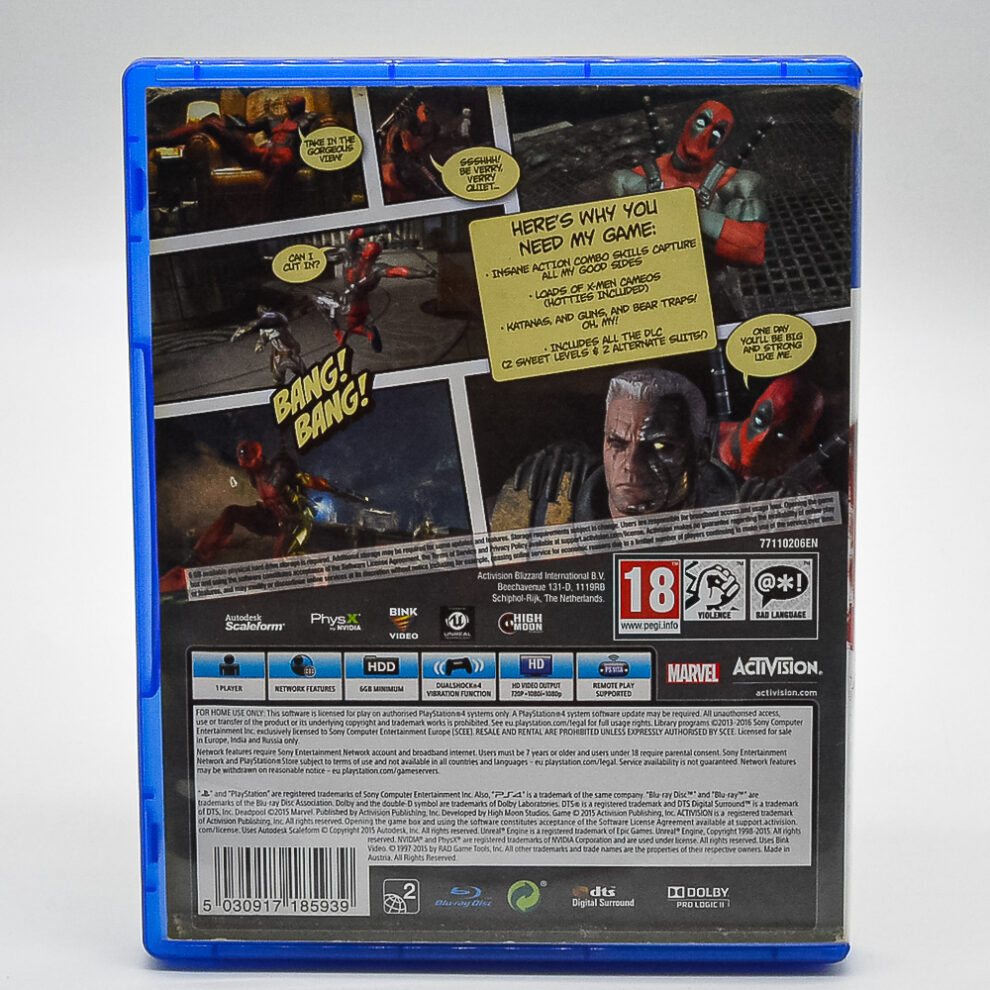 Deadpool - Ps4 (Usado) - Arena Games - Loja Geek