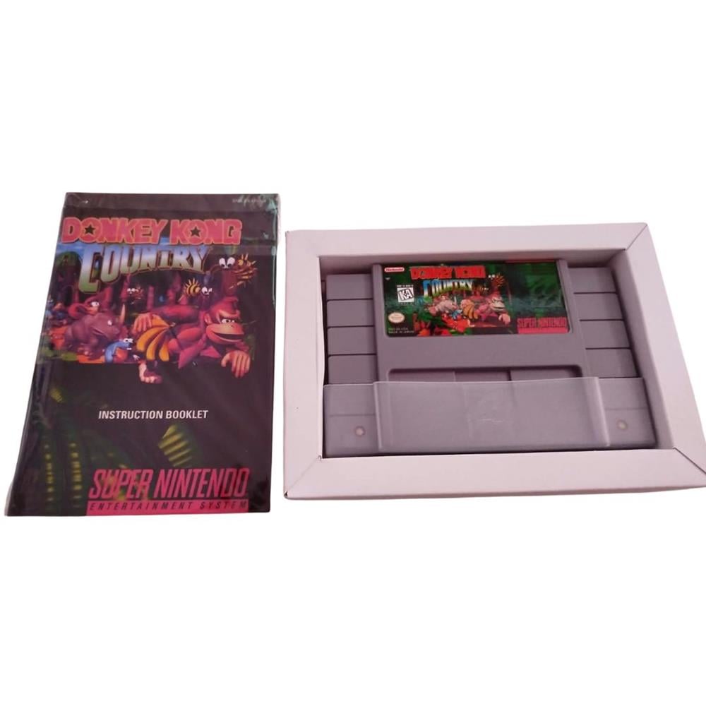 Donkey Kong Country 1 - Snes (Com Caixa) (Repro) (Salvando) (Seminovo)
