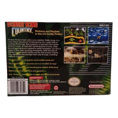 Donkey Kong Country 1 - Snes (Com Caixa) (Repro) (Salvando) (Seminovo)