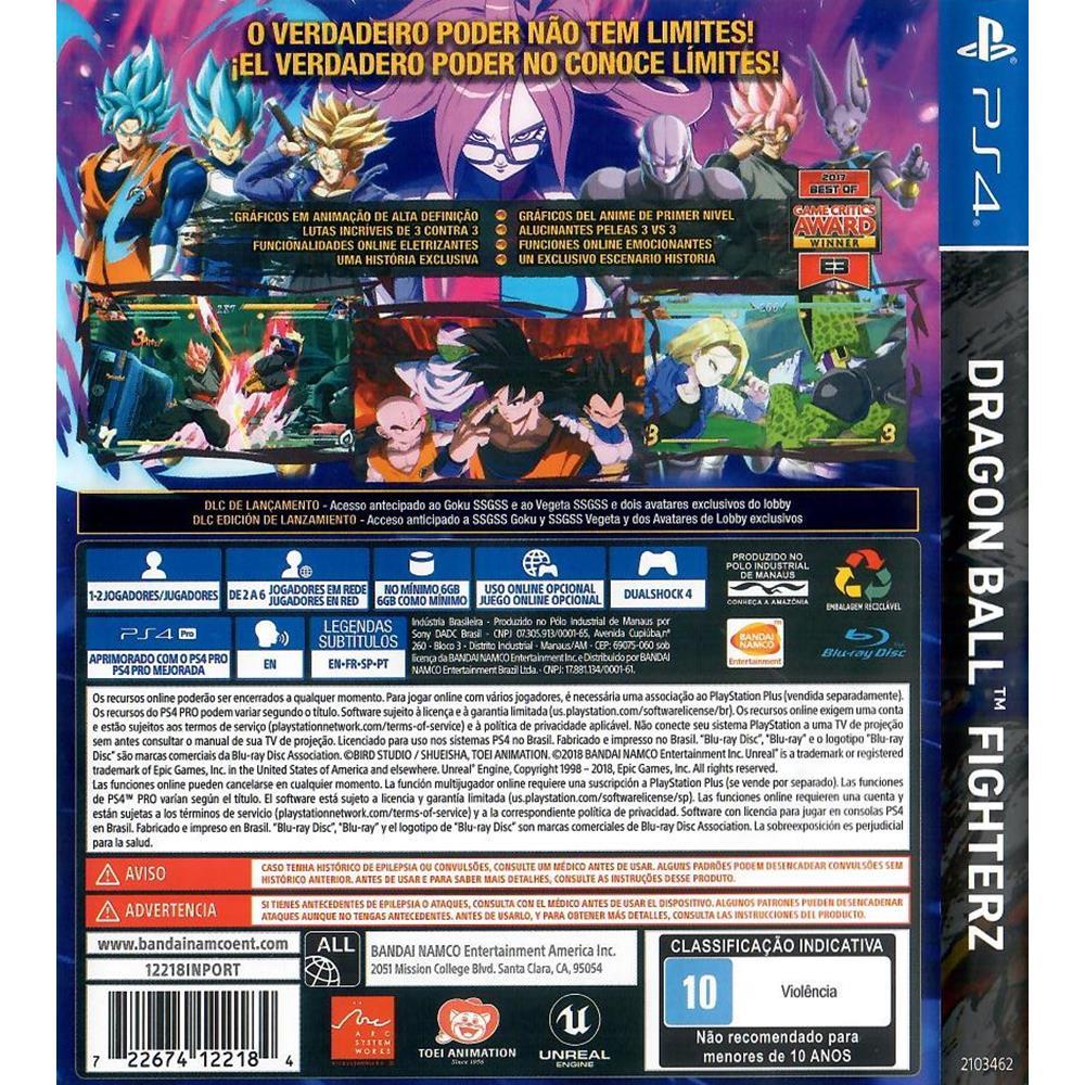 Dragon Ball Fighter Z - Ps4 (Usado)