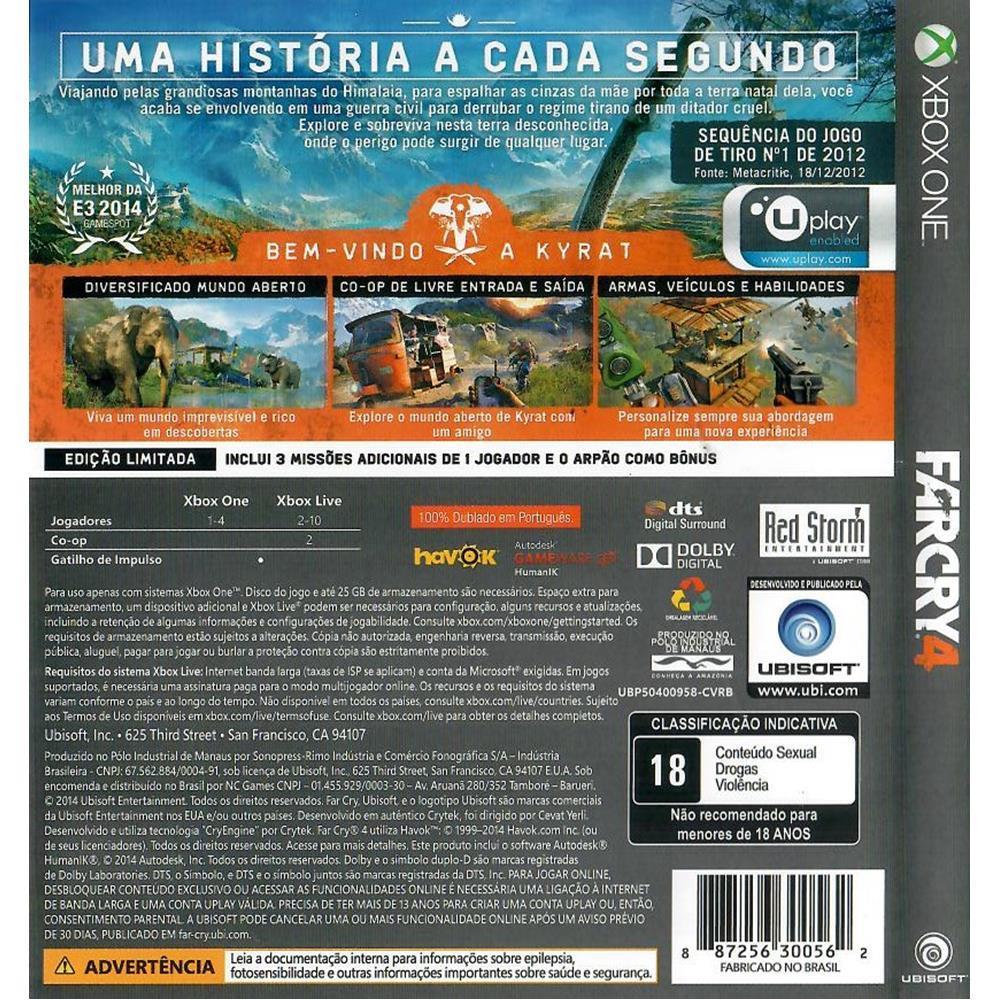 Far Cry 4 Signature Edition - Xbox One (Usado) (Mancha)