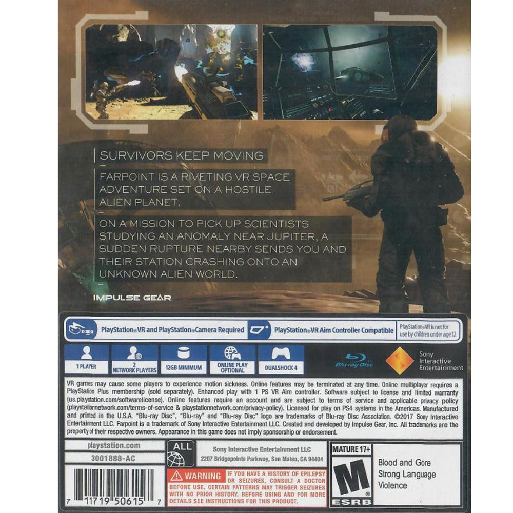 Farpoint - Ps4 (Requer Psvr) (Novo)