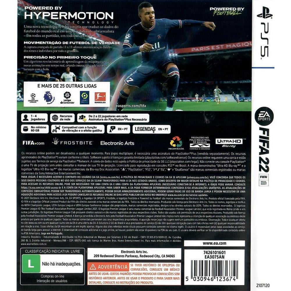Fifa 22 - Ps5 (Usado)
