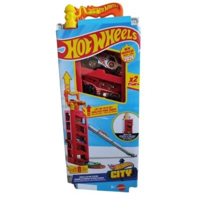 Hot Wheels Pista City Downtown - Speed & Go Fire Station (Novo)