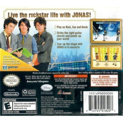 Jonas - Nintendo Ds (Usado)