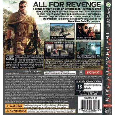 Metal Gear Solid V The Phantom Pain - Xbox One (Usado) (Mancha)