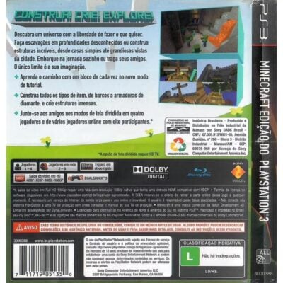 Minecraft - Ps3 (Usado)