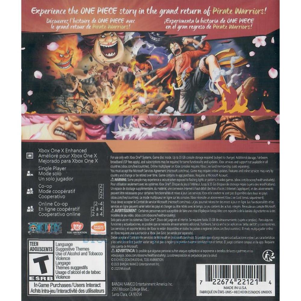One Piece Pirate Warriors 4 - Xbox One (Novo)