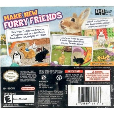 Petz Bunnyz - Nintendo Ds (Usado)