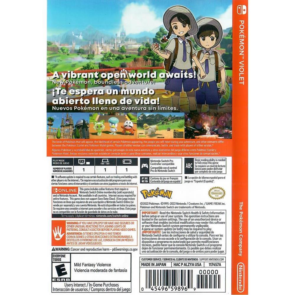 Pokémon Violet - Nintendo Switch (Novo)