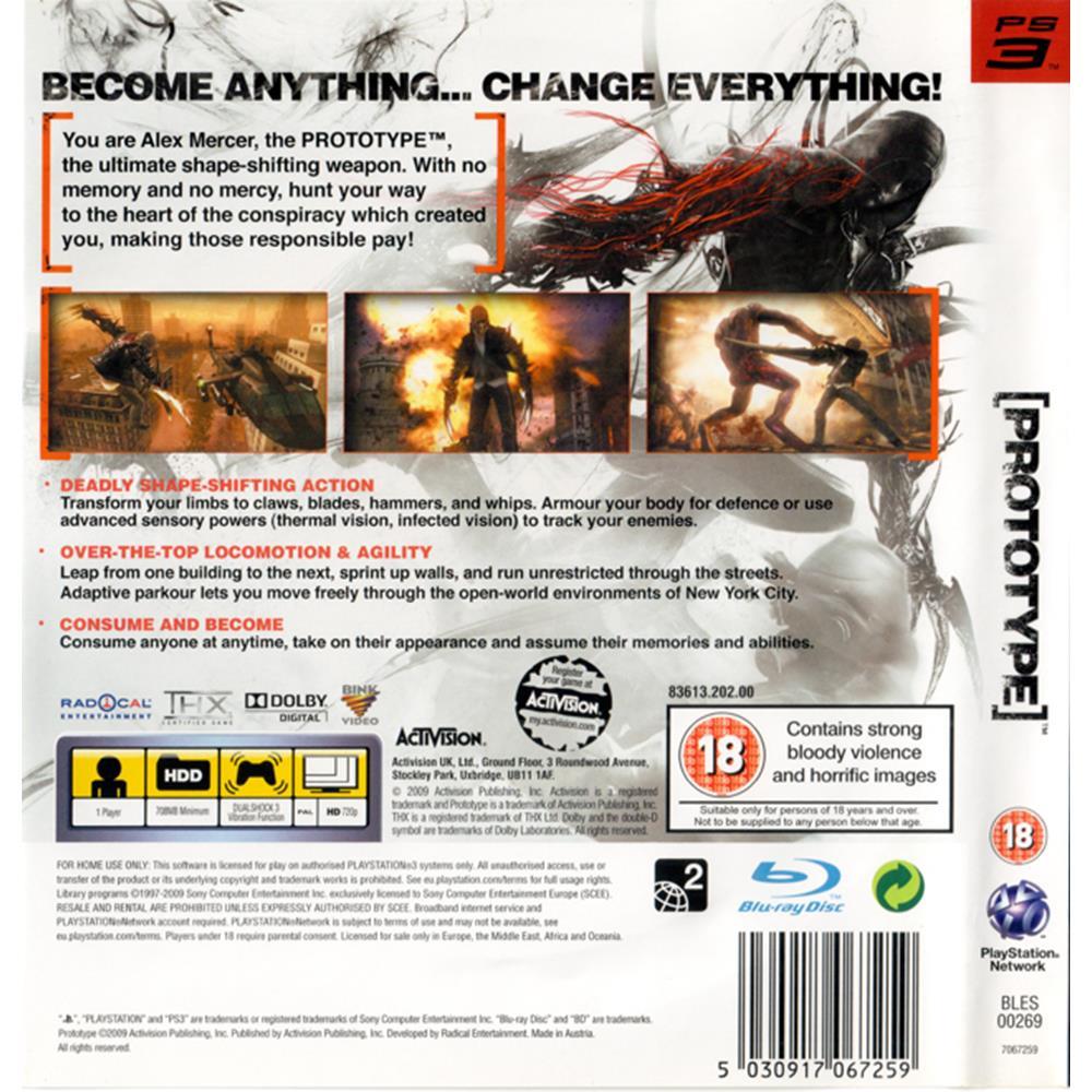 Prototype - Ps3 (Usado)