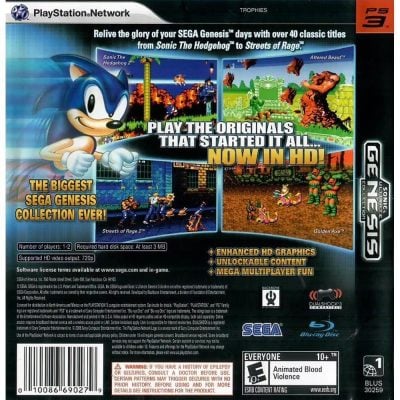 Sonic Ultimate Genesis Collection - Ps3 (Usado)
